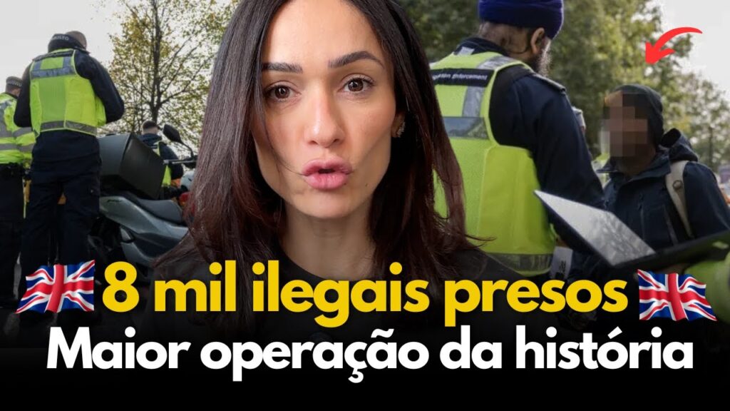 MAIOR operação contra TRABALHADORES ILEGAIS no Reino Unido: 8 mil PRESOS!