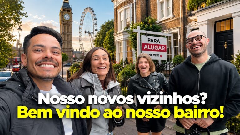 Eles vieram procurar casa no nosso bairro em Londres!