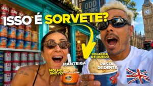 Provamos os sorvetes mais BIZARROS de Londres (tem até pasta de dente!)